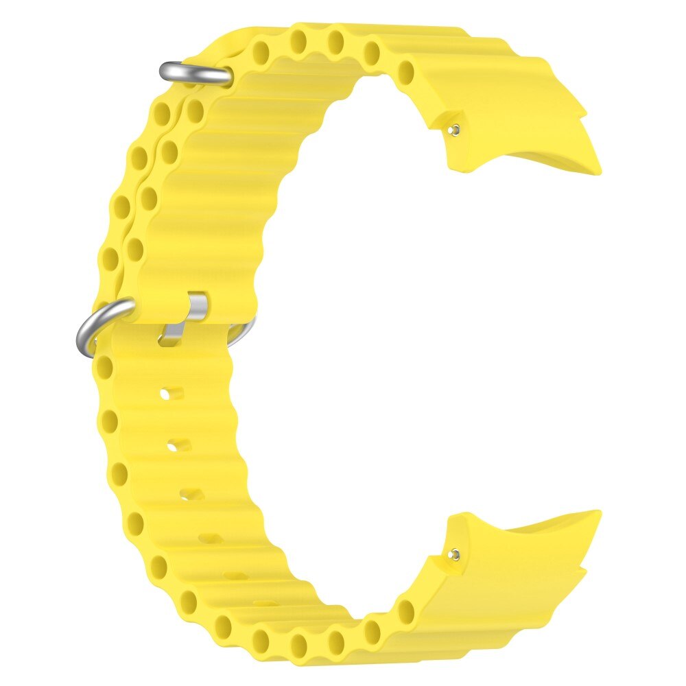 Full Fit Bracele en silicone Résistant Samsung Galaxy Watch 5 44mm, jaune