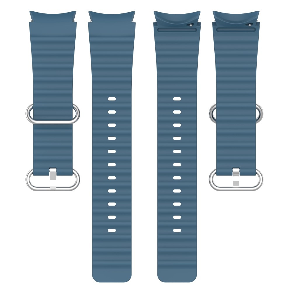 Full Fit Bracele en silicone Résistant Samsung Galaxy Watch 5 40mm bleu