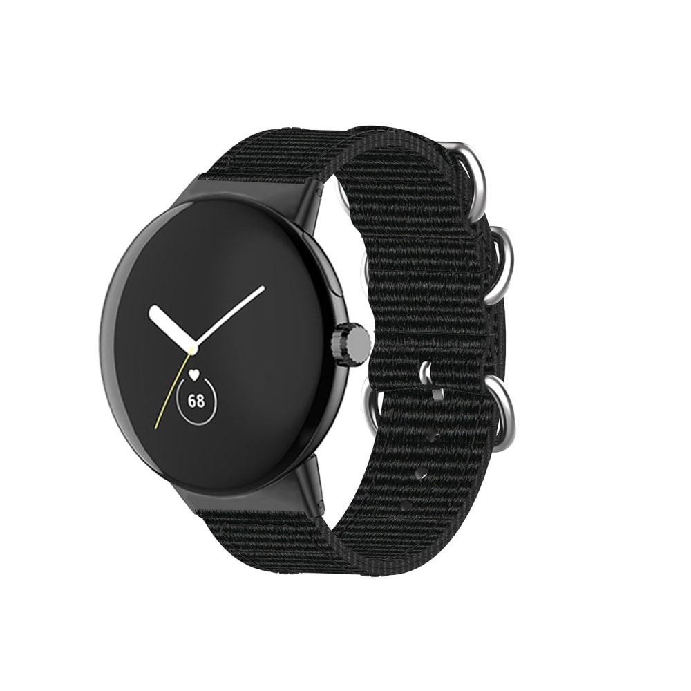 Bracelet Nato Google Pixel Watch 2, noir