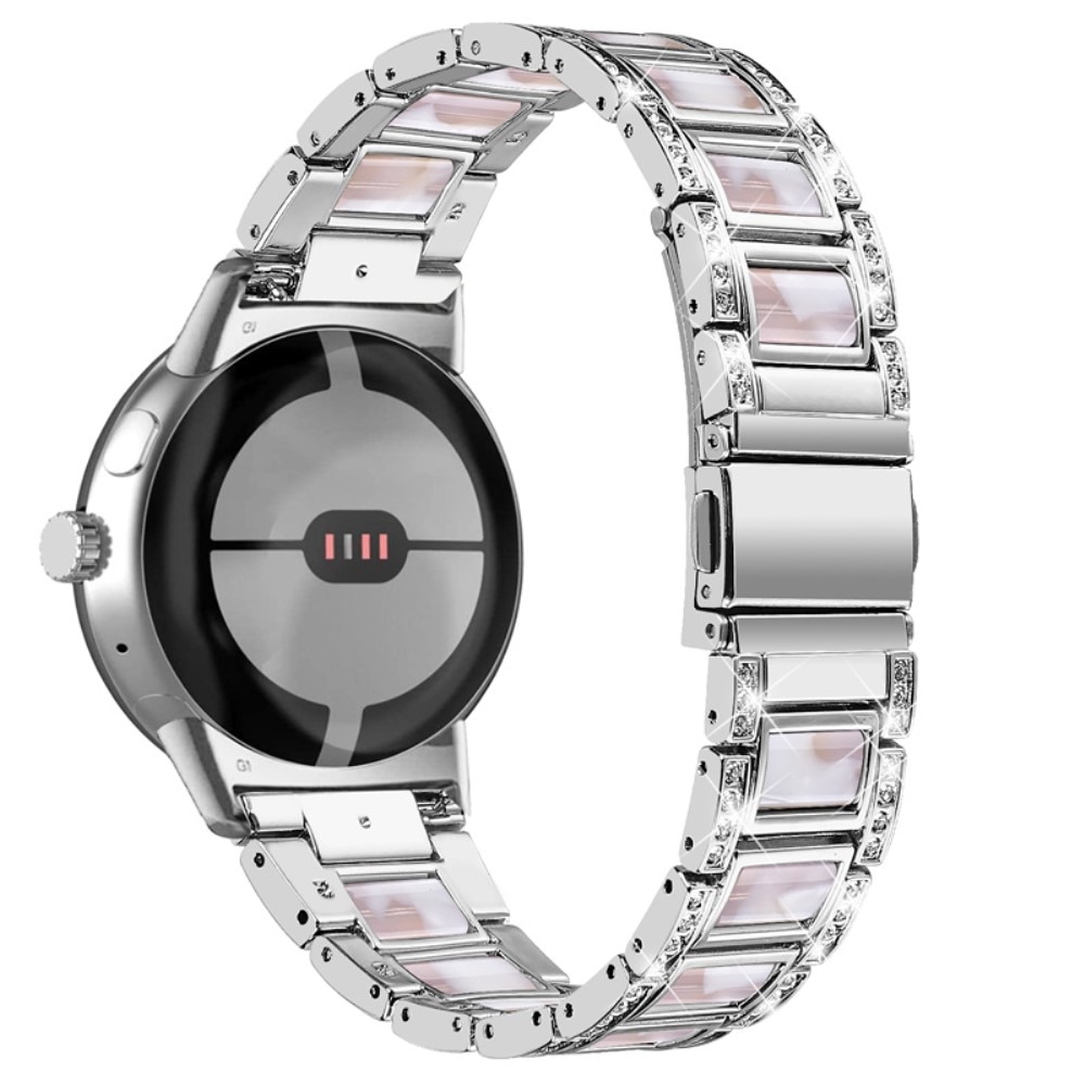 Bracelet Diamant Google Pixel Watch, Silver Pearl