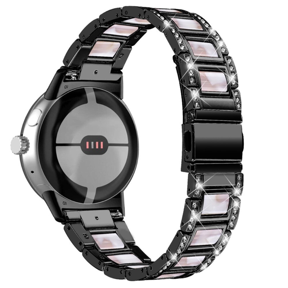 Bracelet Diamant Google Pixel Watch, Black Pearl