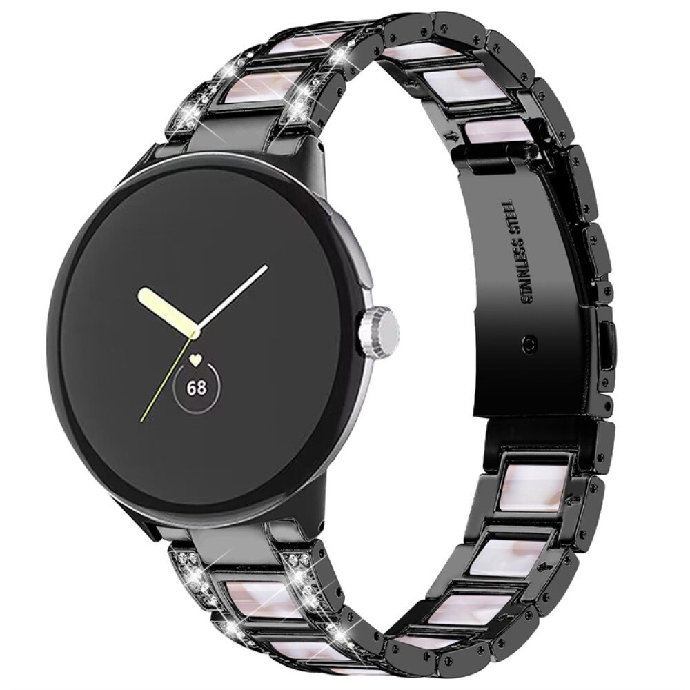 Bracelet Diamant Google Pixel Watch, Black Pearl