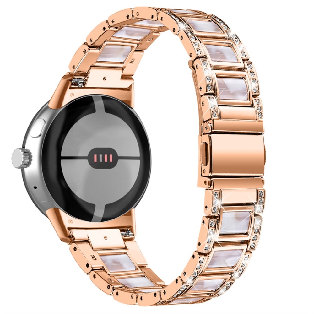 Bracelet Diamant Google Pixel Watch, Rosegold Pearl