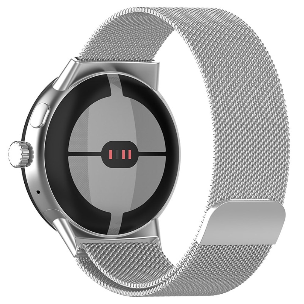 Bracelet milanais pour Google Pixel Watch 4 41mm, Argent
