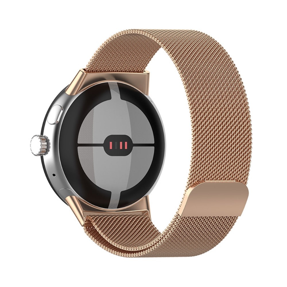 Bracelet milanais pour Google Pixel Watch, or rose