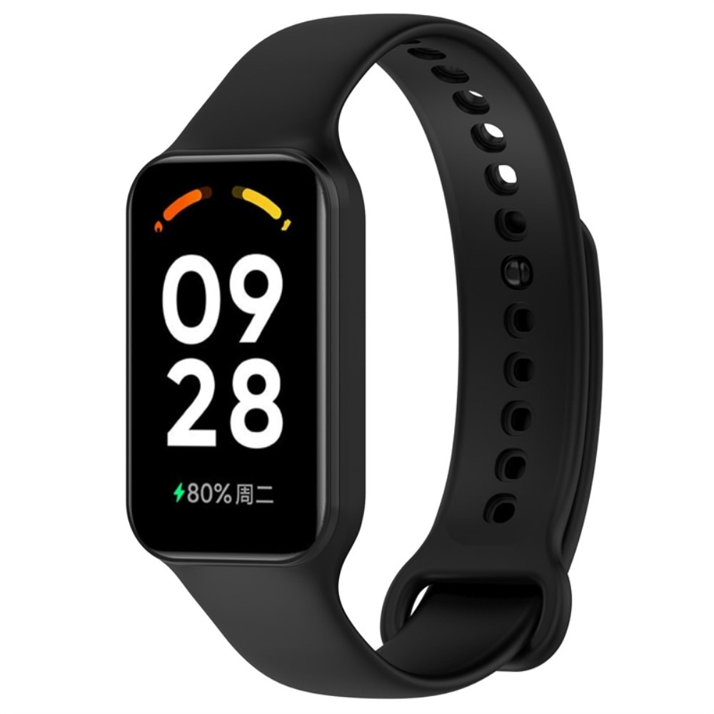 Bracelet en silicone pour Xiaomi Redmi Smart Band 2, Noir