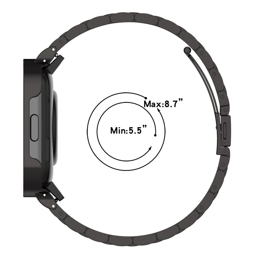 Bracelet en métal Xiaomi Redmi Watch 3, noir