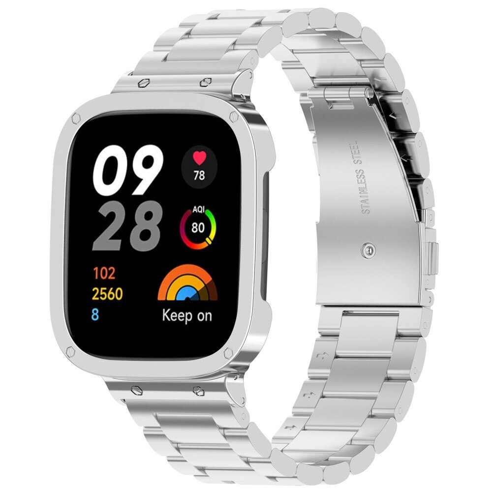 Bracelet en métal Xiaomi Redmi Watch 3, argent