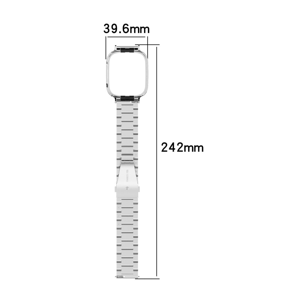 Bracelet en métal Xiaomi Redmi Watch 3, argent