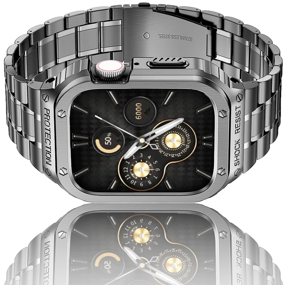 Bracelet Full Metal Apple Watch SE 40mm, gris foncé