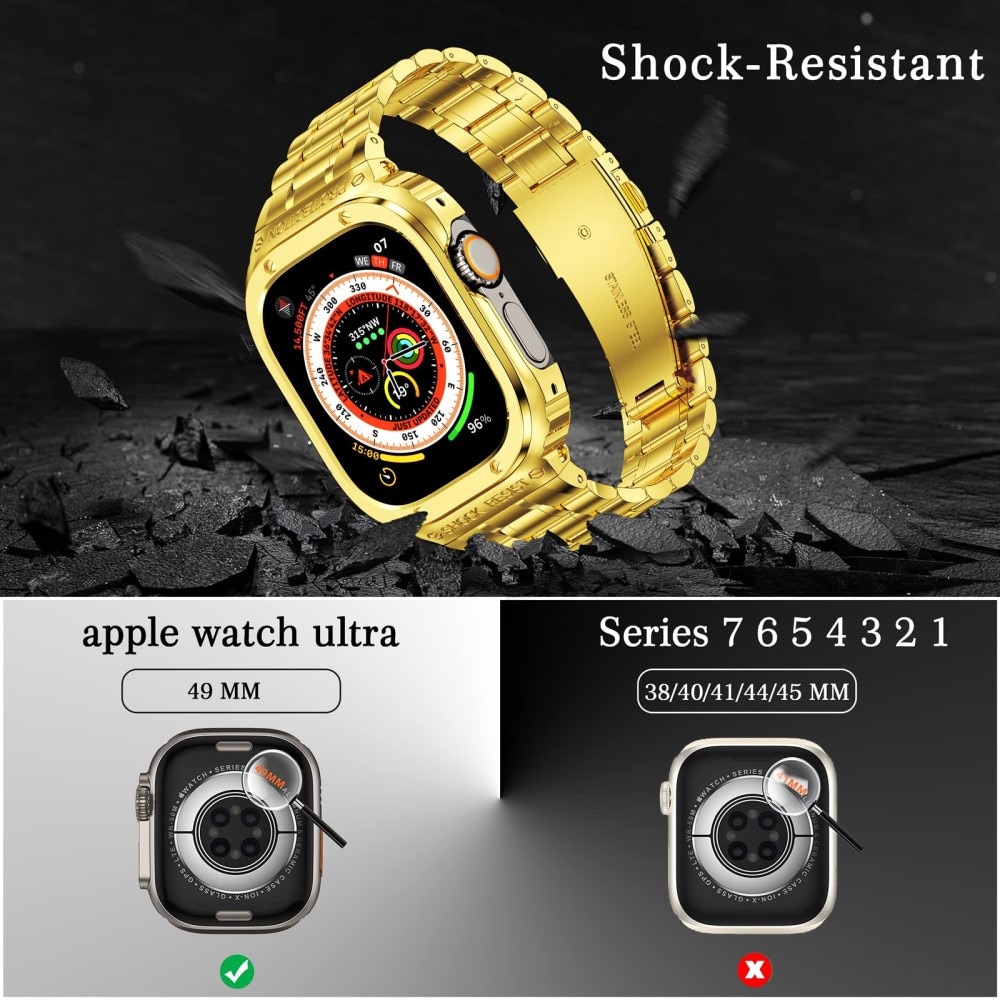 Bracelet Full Metal Apple Watch Ultra 49mm, or