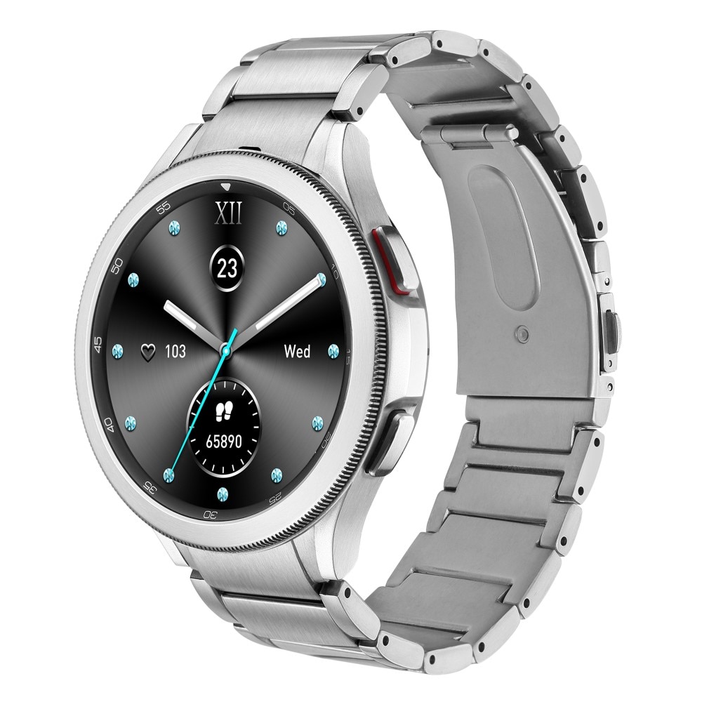 Full Fit Bracelet en titane Samsung Galaxy Watch FE, argent