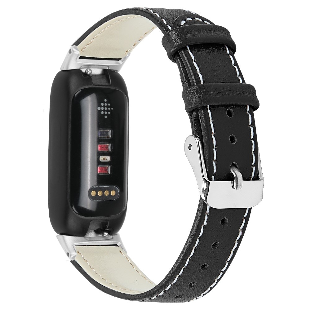 Bracelet en cuir Fitbit Inspire 3, noir