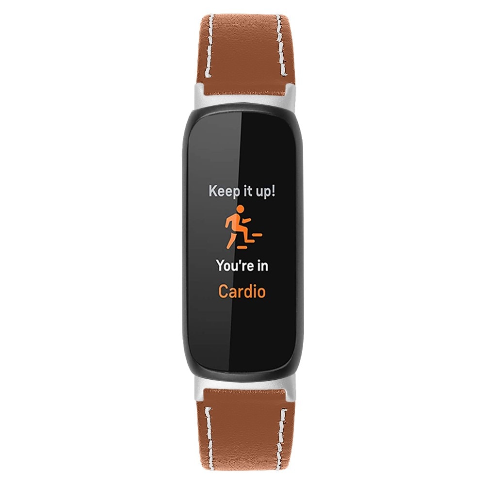 Bracelet en cuir Fitbit Inspire 3, Marron