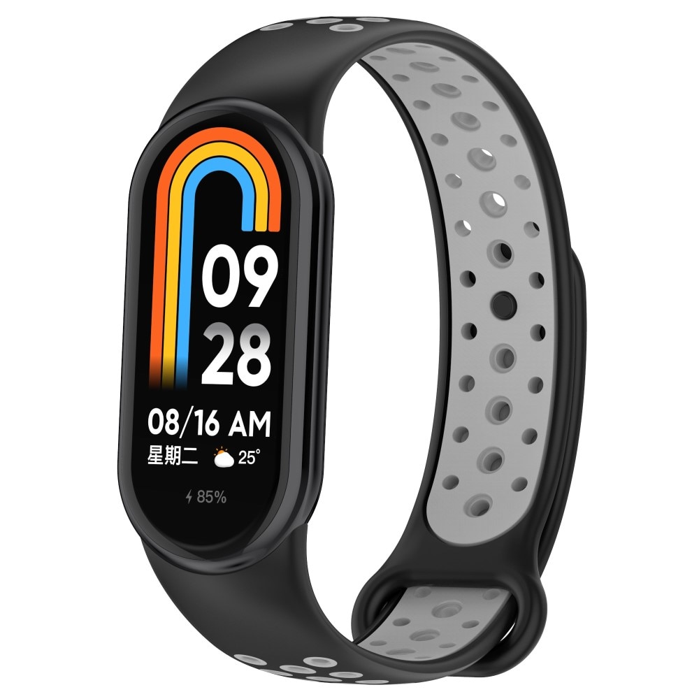 Sport Bracelet en silicone Xiaomi Smart Band 8, gris