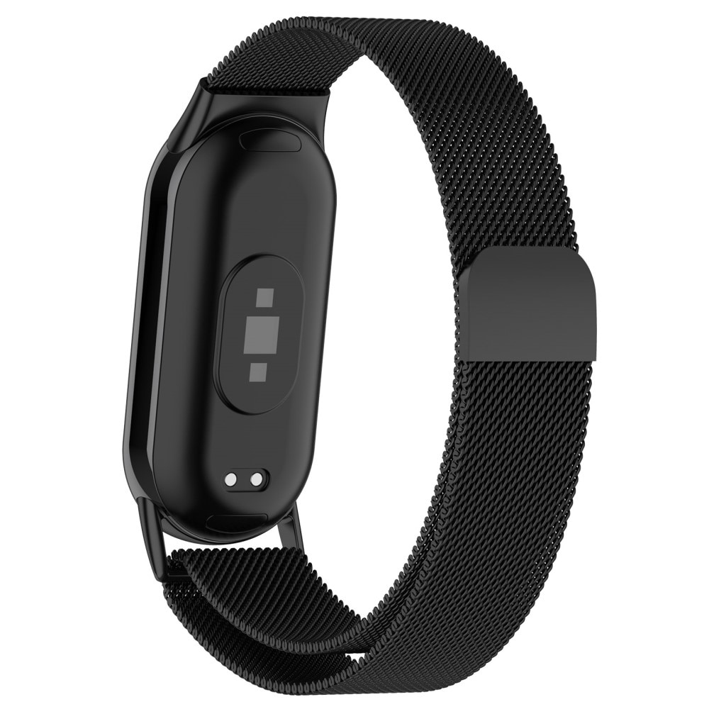 Bracelet milanais pour Xiaomi Smart Band 8, noir