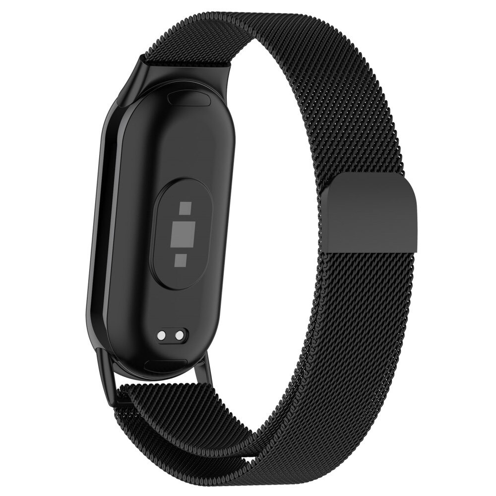 Bracelet milanais pour Xiaomi Smart Band 8, Noir