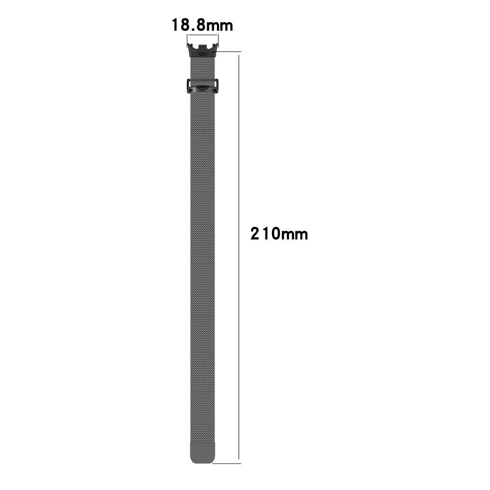Bracelet milanais pour Xiaomi Smart Band 8, Noir