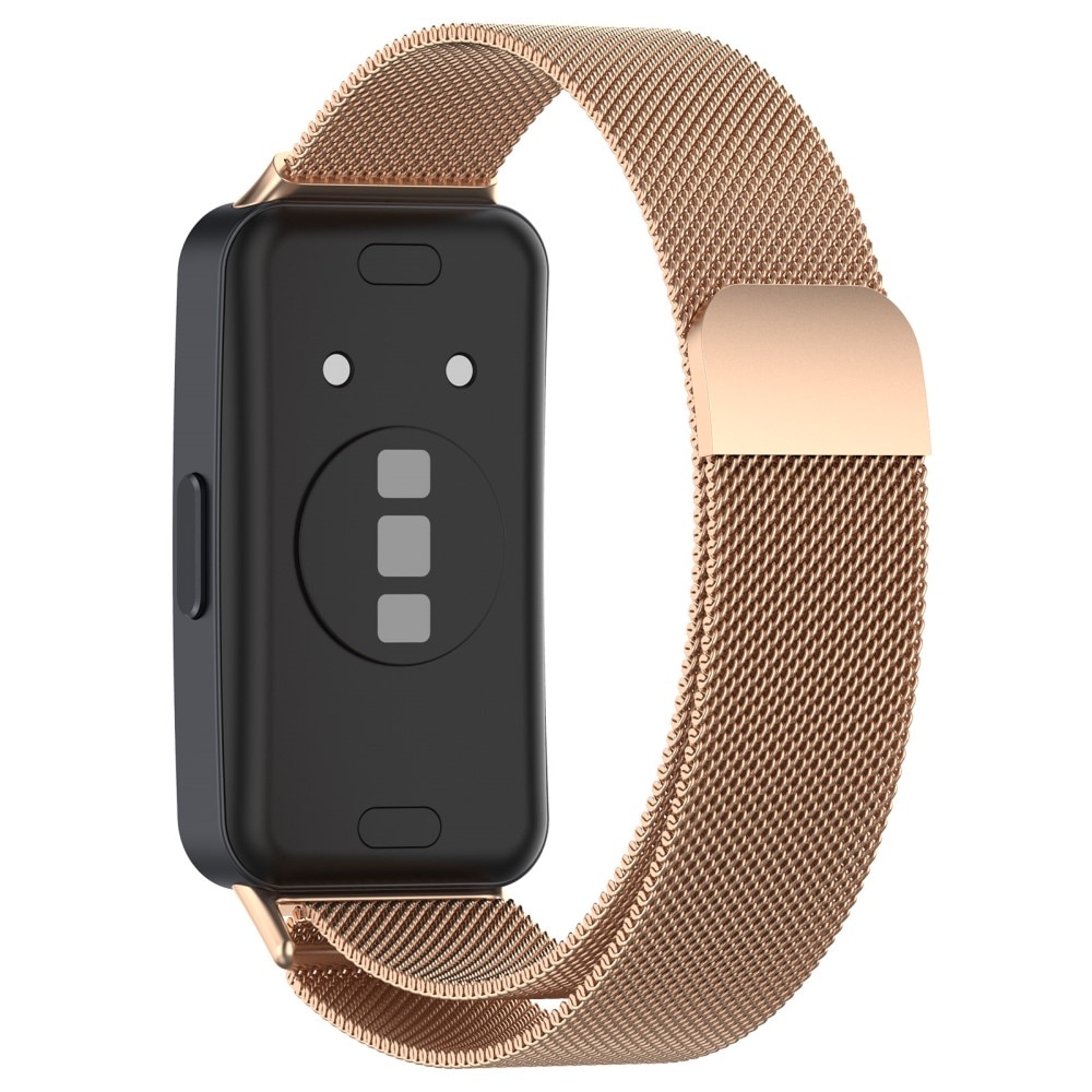 Bracelet milanais pour Huawei Band 8, Or rose