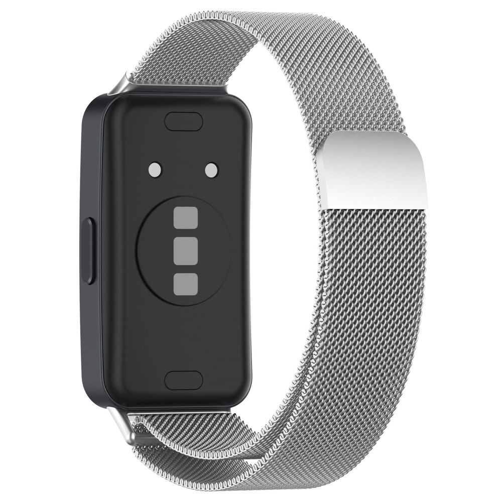 Bracelet milanais pour Huawei Band 8, argent