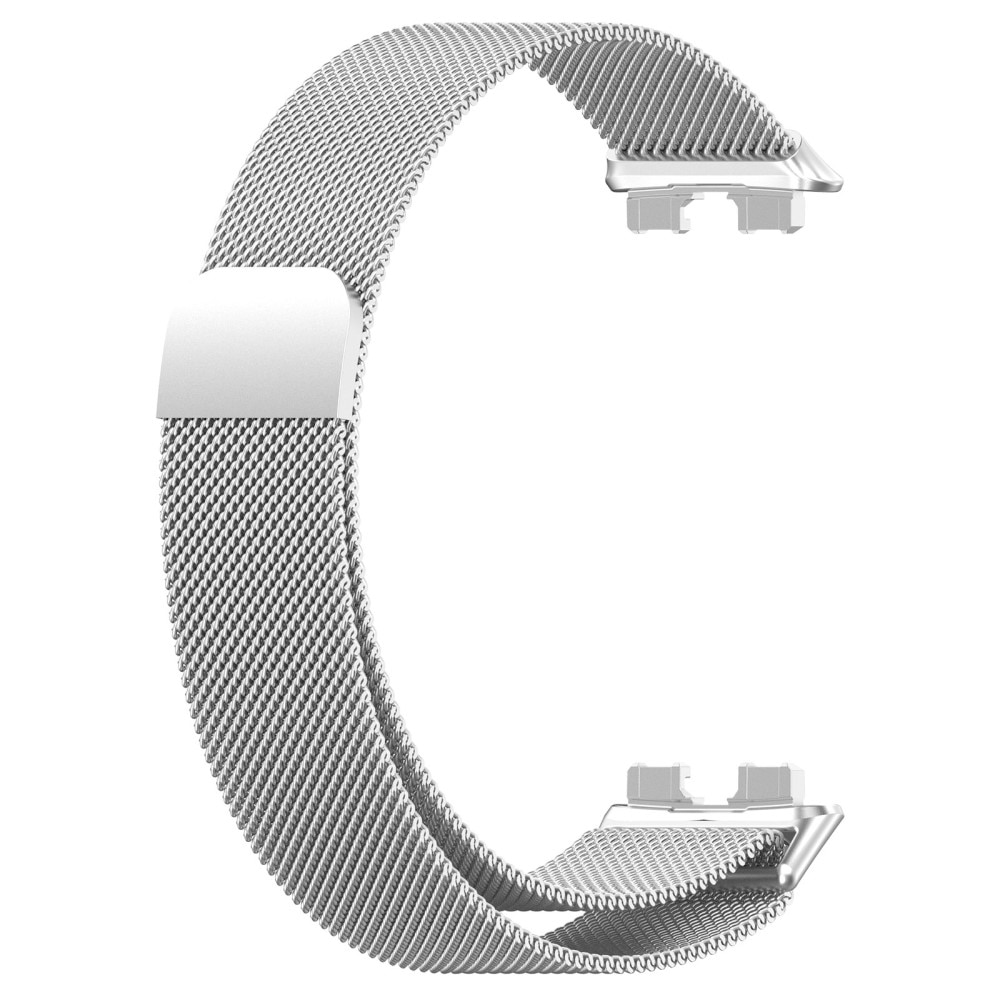Bracelet milanais pour Huawei Band 8, argent