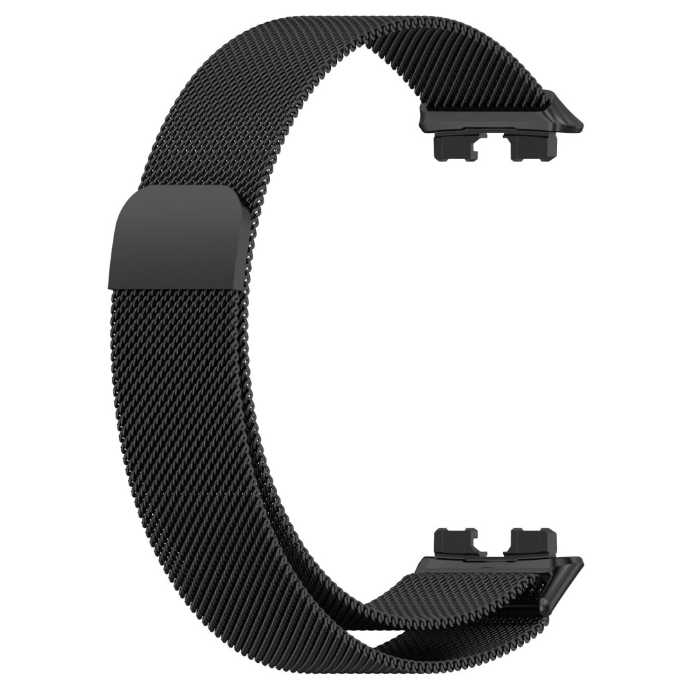 Bracelet milanais pour Huawei Band 8, noir