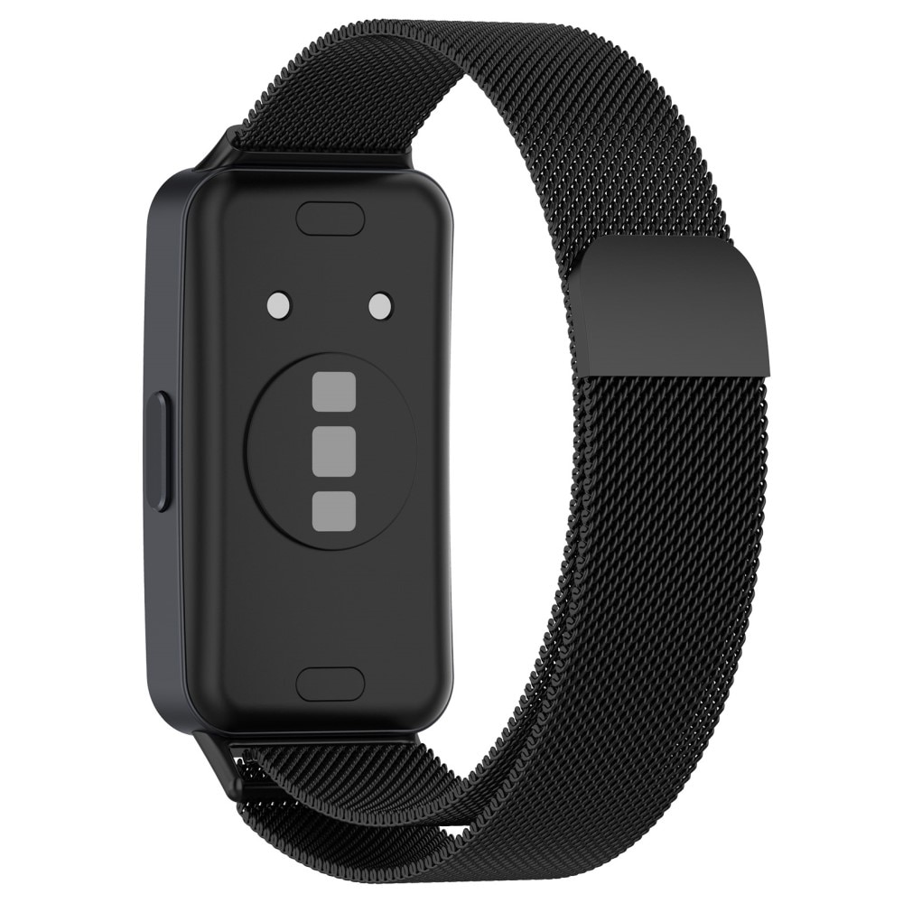 Bracelet milanais pour Huawei Band 8, noir