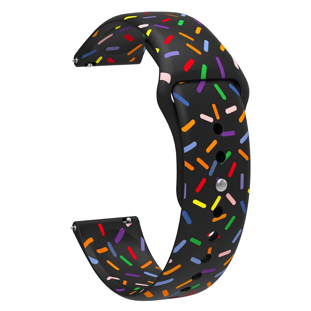 Bracelet en silicone pour Samsung Galaxy Watch FE, Multi-couleur / motif