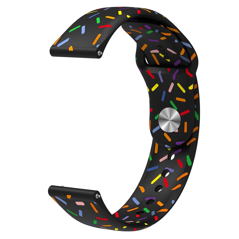 Bracelet en silicone pour Samsung Galaxy Watch FE, Multi-couleur / motif