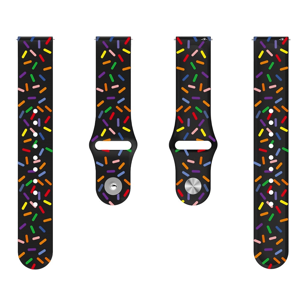 Bracelet en silicone pour Samsung Galaxy Watch FE, Multi-couleur / motif