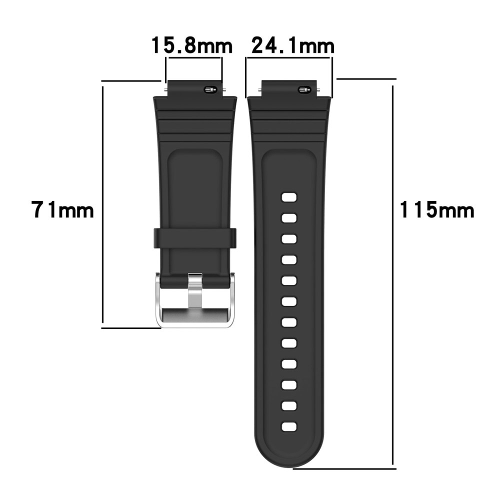 Bracelet en silicone pour Xplora XGO2, noir