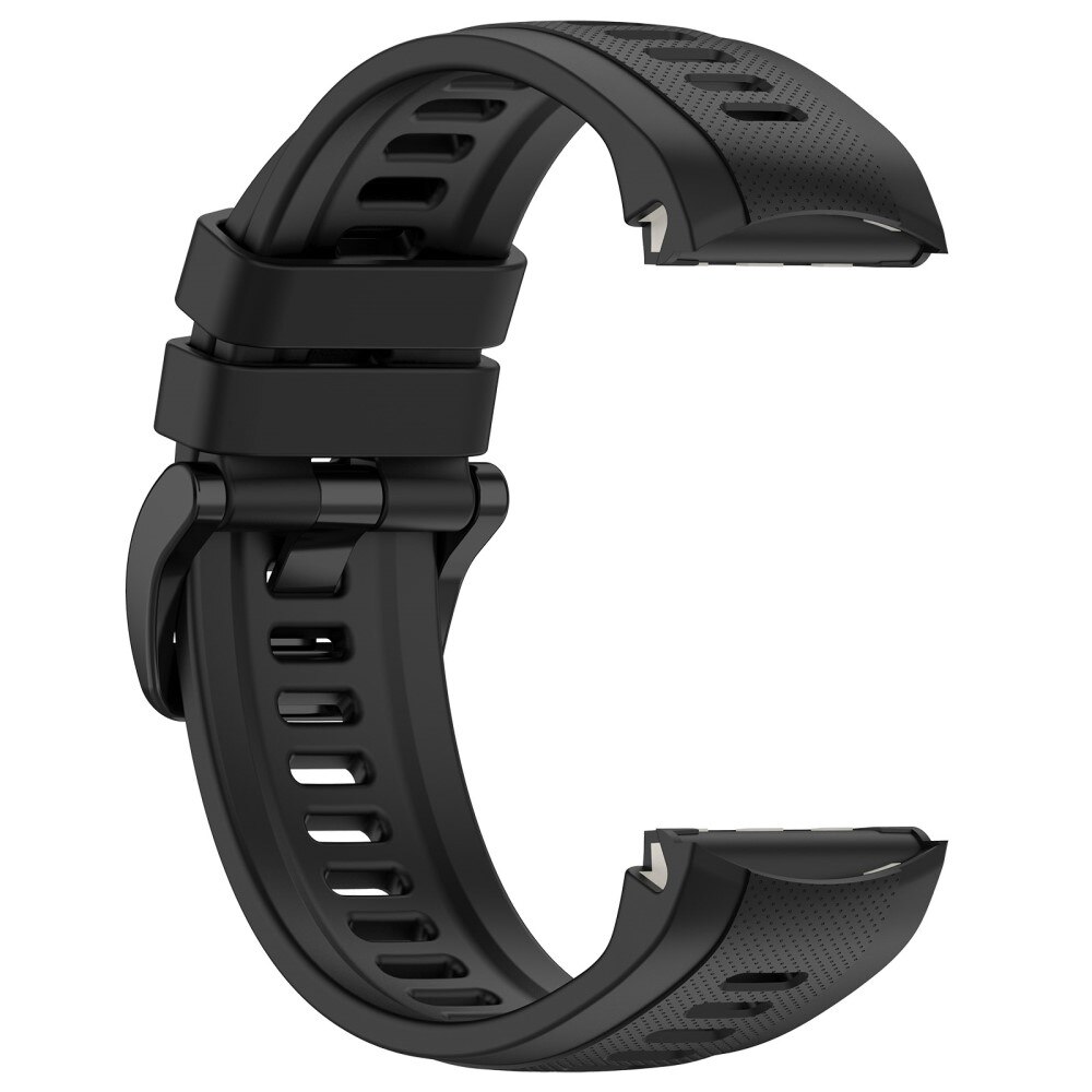 Bracelet en silicone pour Garmin Approach S70 42mm, Noir
