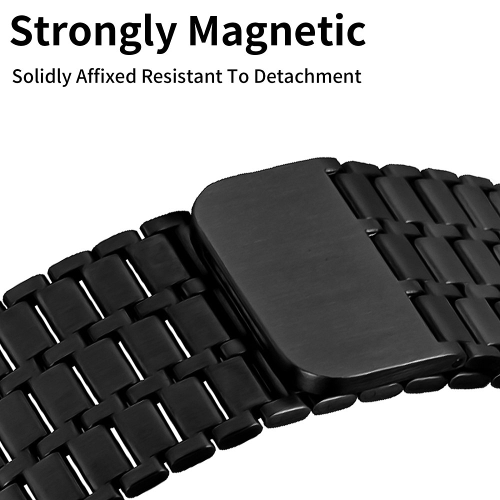 Bracelet Magnetic Business Apple Watch 45mm Series 8, noir