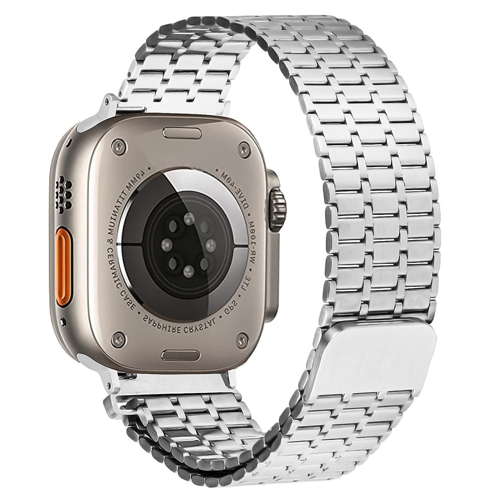 Bracelet Magnetic Business Apple Watch 45mm Series 7, argent