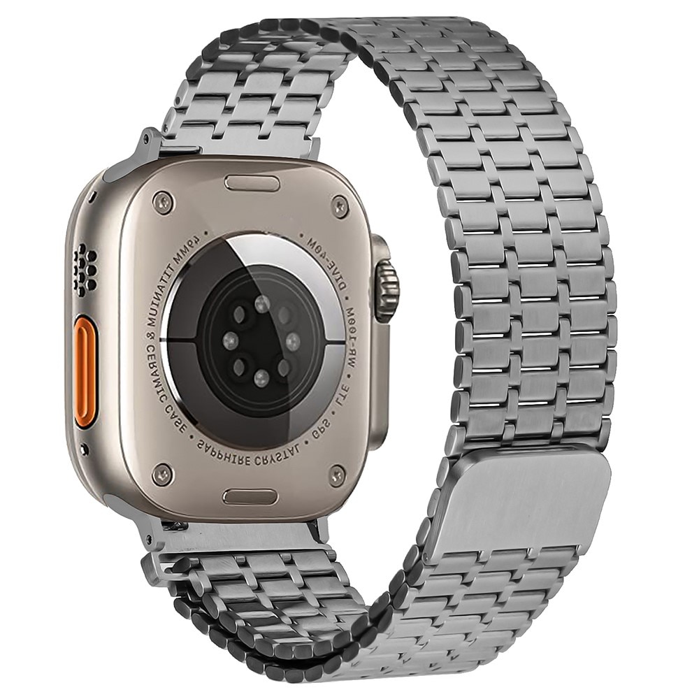 Bracelet Magnetic Business Apple Watch 45mm Series 7, gris