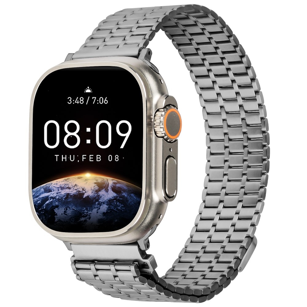 Bracelet Magnetic Business Apple Watch Ultra 2 49mm, gris