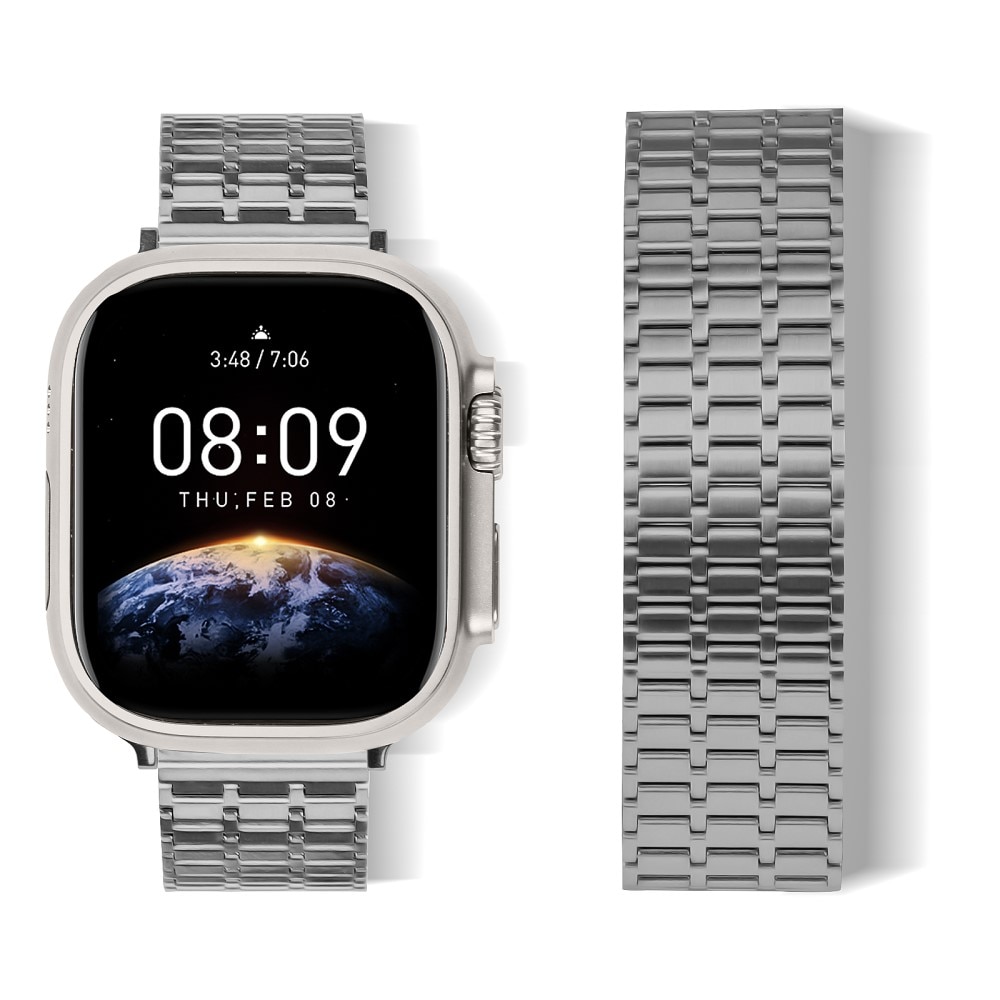 Bracelet Magnetic Business Apple Watch 45mm Series 8, gris