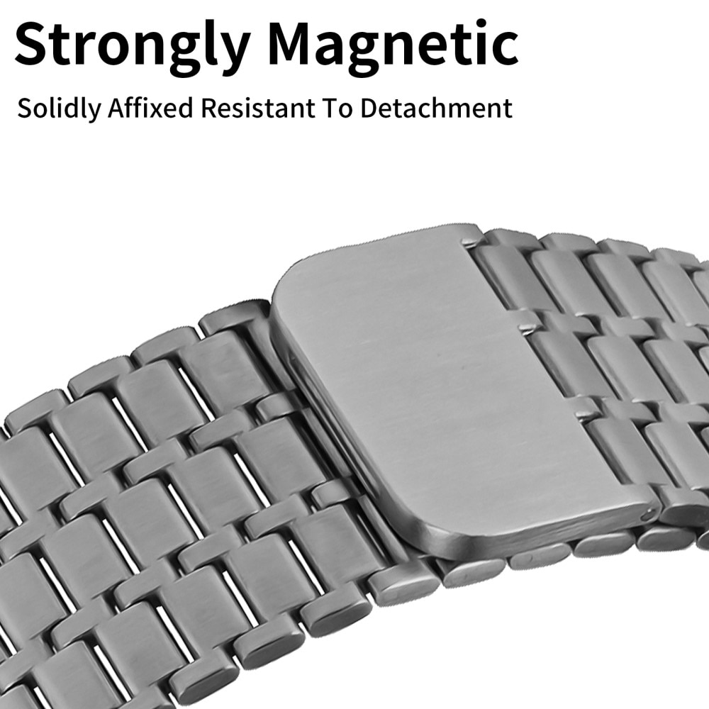 Bracelet Magnetic Business Apple Watch SE 44mm, gris