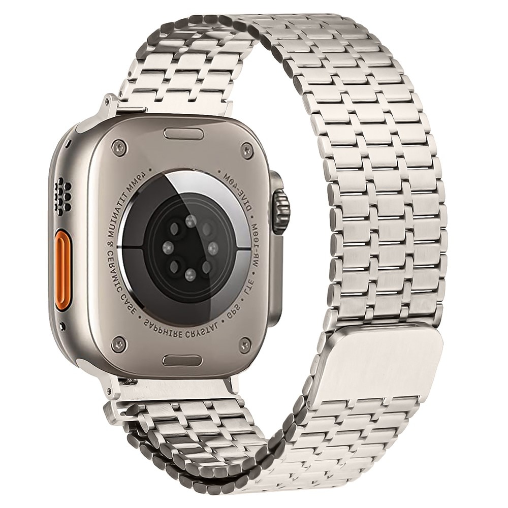 Bracelet Magnetic Business Apple Watch 45mm Series 7, titane