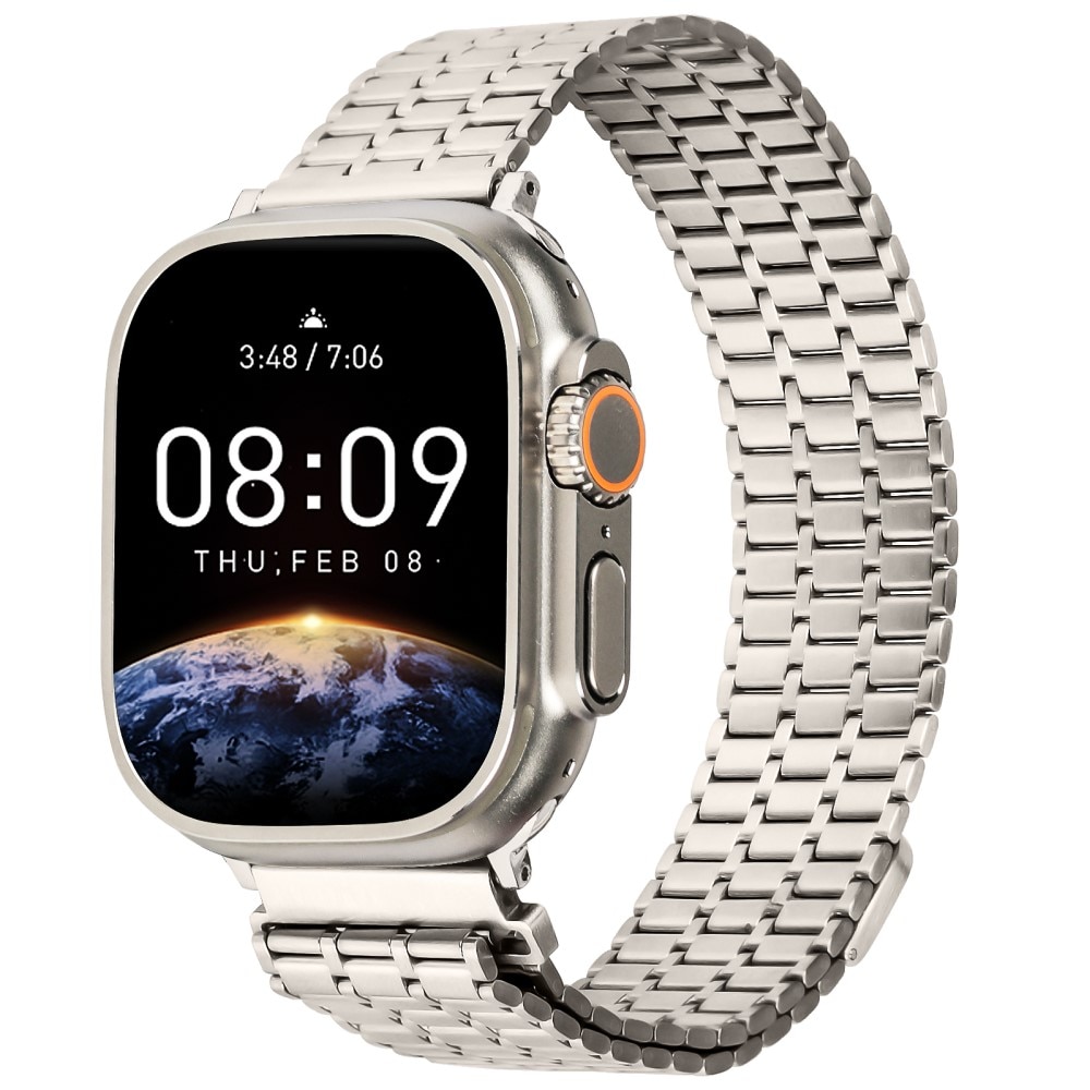Bracelet Magnetic Business Apple Watch Ultra 49mm, titane