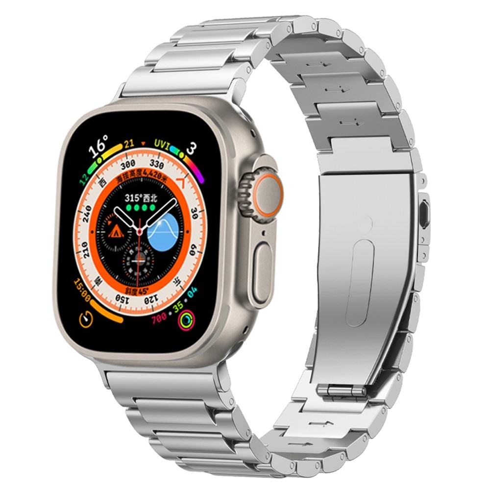 Bracelet en titane Apple Watch Ultra 49mm, argent