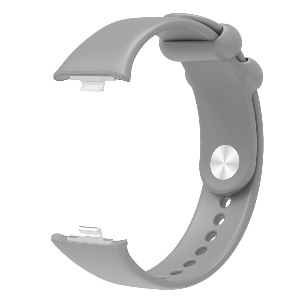 Bracelet en silicone pour Xiaomi Smart Band 8 Pro, Gris