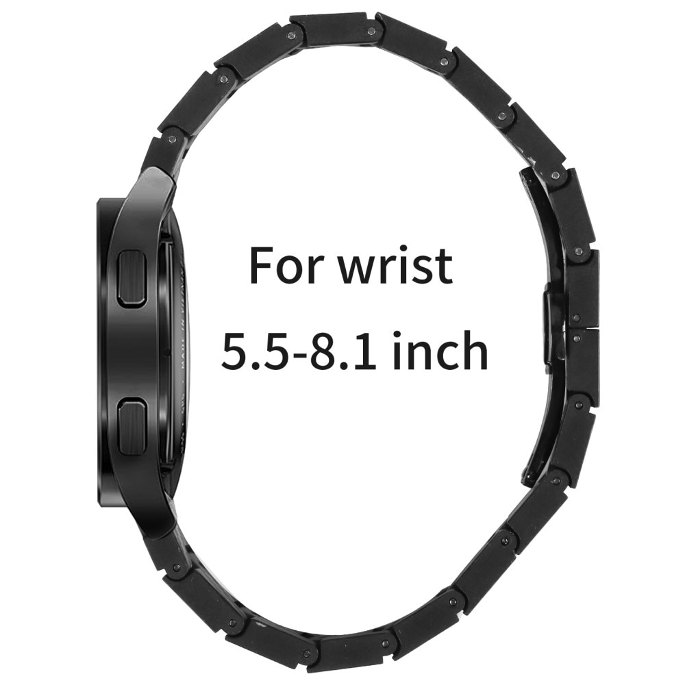 Bracelet mailllon Fibre de carbone Garmin Forerunner 165, noir