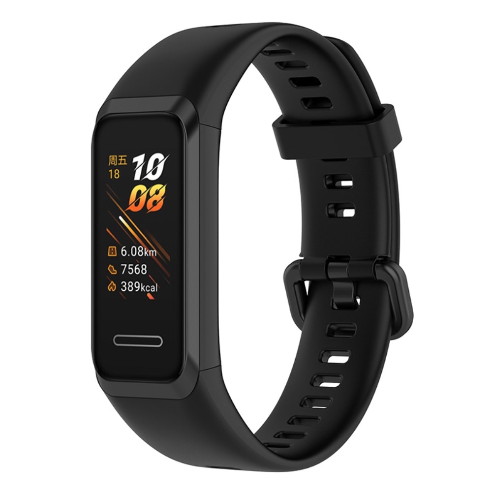 Bracelet en silicone pour Huawei Band 4, noir