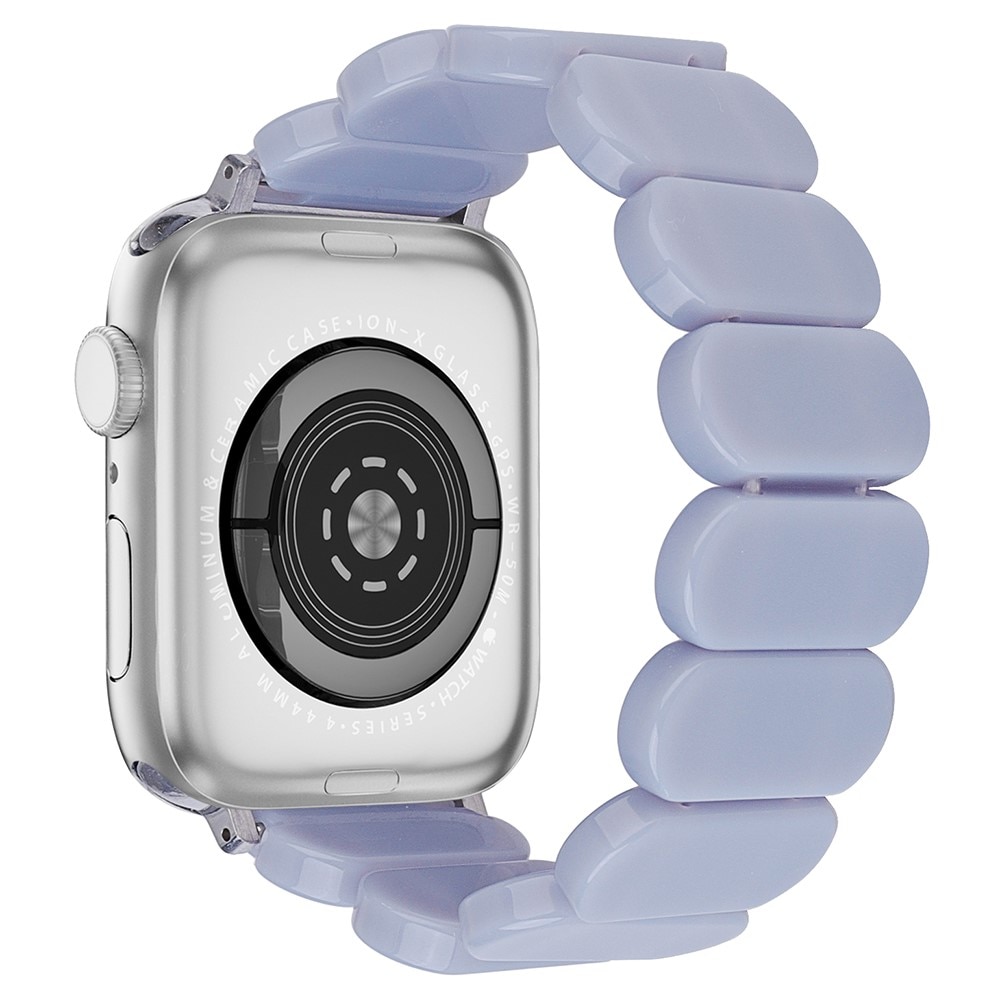 Bracelet en résine élastique Apple Watch 44mm, violet