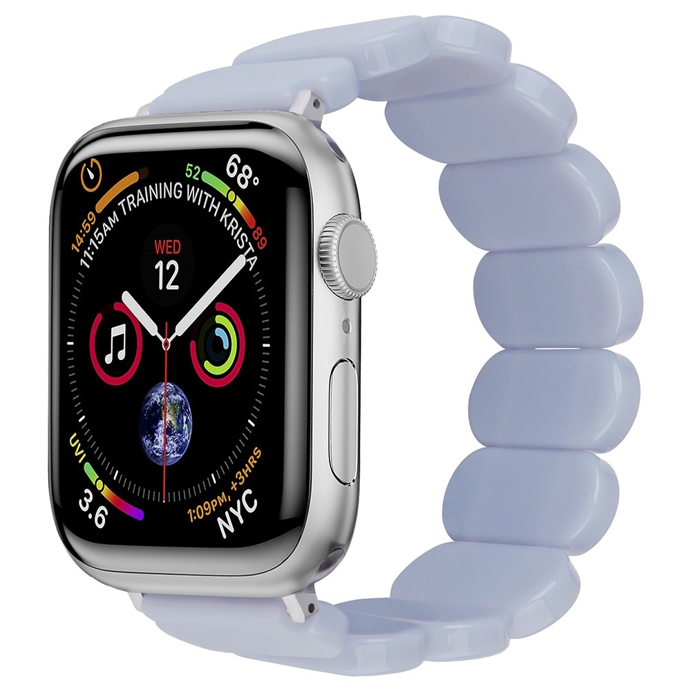Bracelet en résine élastique Apple Watch 44mm, violet
