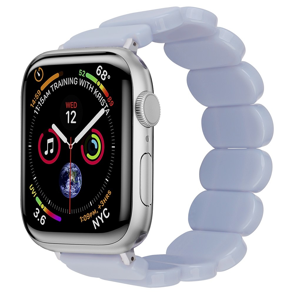 Bracelet en résine élastique Apple Watch 38mm, violet