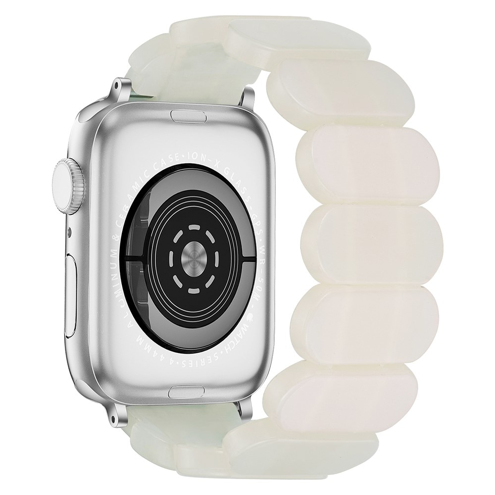 Bracelet en résine élastique Apple Watch 38mm, blanc