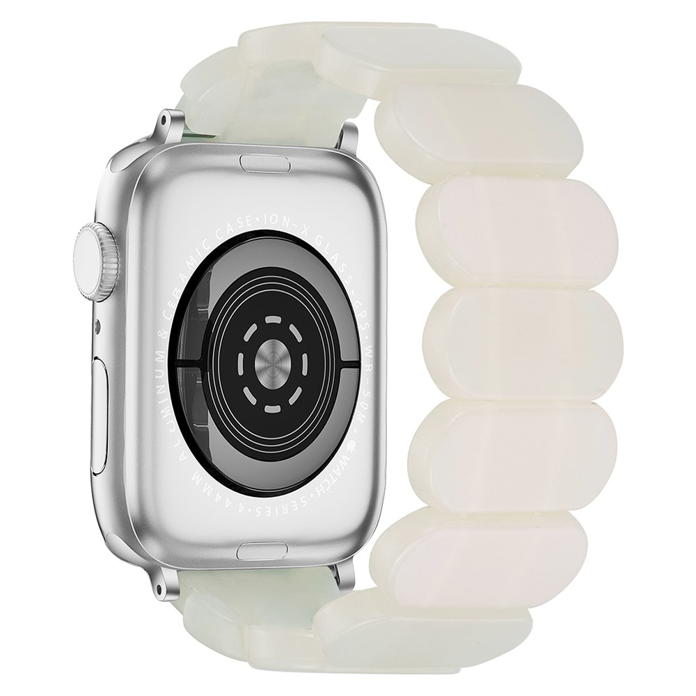 Bracelet en résine élastique Apple Watch SE 40mm, blanc