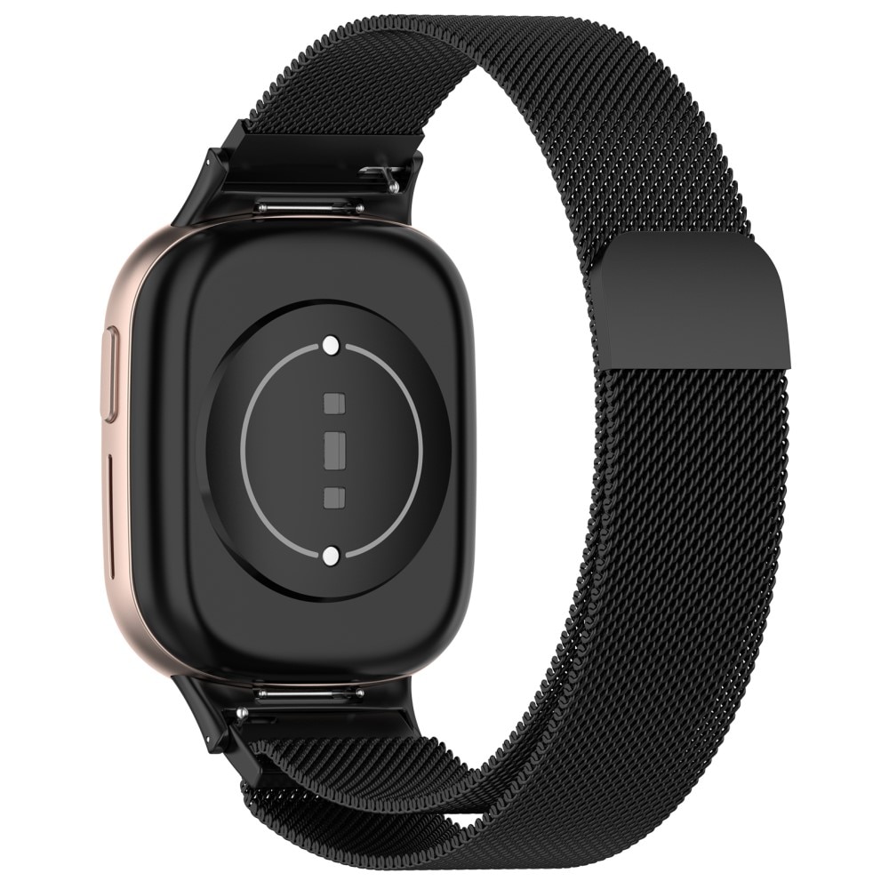 Bracelet milanais pour  Honor Watch 4, Noir